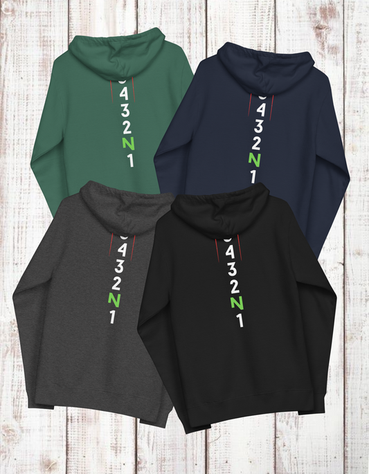 65432N1 Unisex fleece zip up hoodie