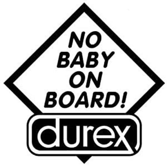 No baby on board Vinyl Decor